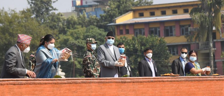 राष्ट्रपति बिद्यादेवी भण्डारीद्धारा रानीपोखरी र दरबार हाईस्कुलको उद्धघाटन