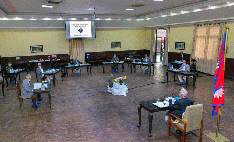 बालुवाटारमा राष्ट्रिय सुरक्षा परिषद्को बैठक भरखरै सुरु