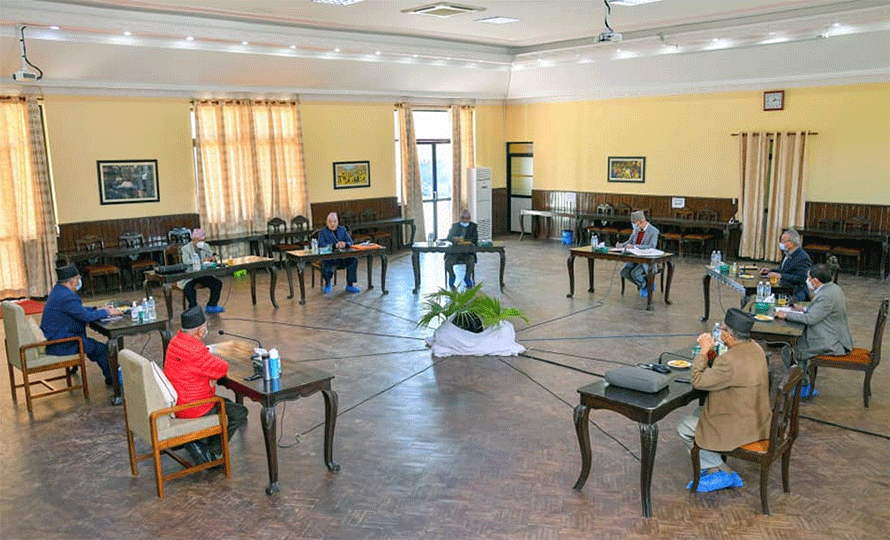 नेकपा सचिवालय बैठक प्रधानमन्त्री निवास बालुवाटारमा सुरु