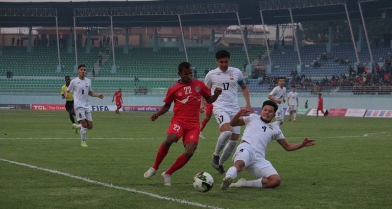 घरेलु मैदानमा नेपालले किर्गिस्तानसँग गोलरहित बराबरी खेल्यो