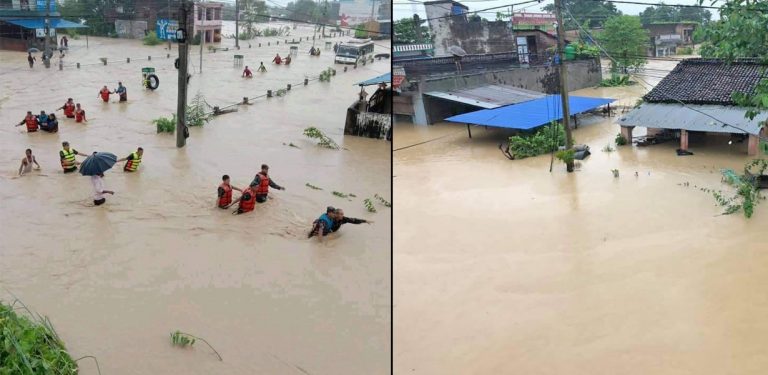 भारी वर्षाका कारण नवलपरासी पश्चिमको सदरमुकाम परासी बजार डुबानमा १४ वर्षीय किशोर बेपत्ता