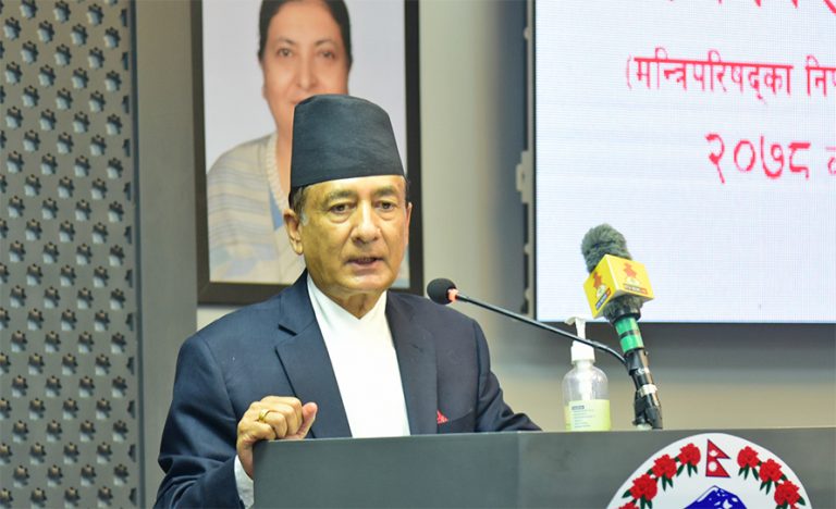 मन्त्रिपरिषद् बैठकका निर्णय यस्ताछन्