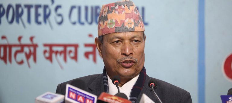भीम रावलले आज पत्रकार सम्मेलन गर्दै