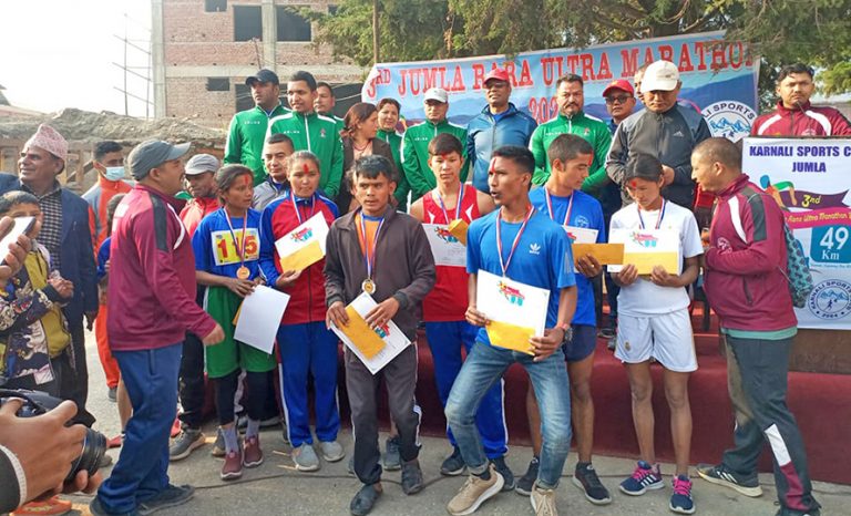 जुम्ला रारा अल्ट्रा म्याराथन आजबाट सुरु : कर्णाली प्रदेशका मुख्यमन्त्री जीवनबहादुर शाहीले उद्घाटन