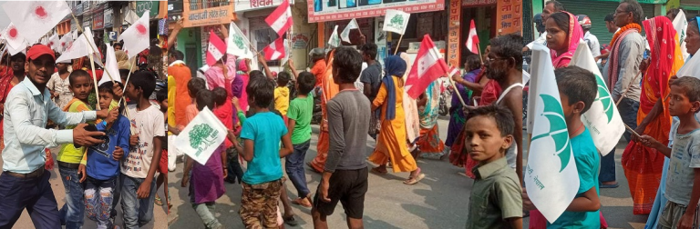 दलहरुले आफ्नो चुनावी प्रचार प्रसारमा बालबालिकालाई आचारसंहिता विपरित प्रयोग