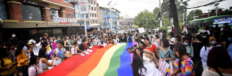 यौनिक तथा लैंगिक अल्पसंख्यकले आज राजधानी काठमाडौंमा ‘नेपाल प्राइड परेड’
