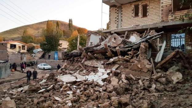 दक्षिणी इरानमा ६.१ म्याग्निच्युडको भूकम्पमा परी कम्तीमा पाँच जनाको मृत्यु