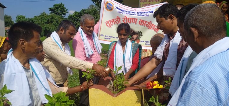  तुलसी रोपण गर्दै ह हरिशयणी एकादशी सम्पन्न