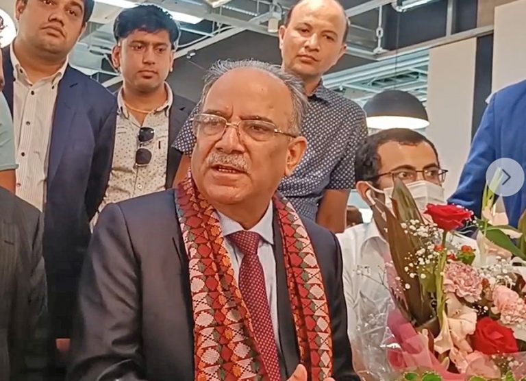 माओवादी अध्यक्ष प्रचण्ड पाँच दिने भ्रमणका लागि जापानमा