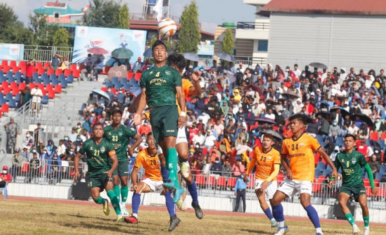 नवौं राष्ट्रिय खेलकुद : पुरुष फुटबलको उपाधि एपीएफलाई