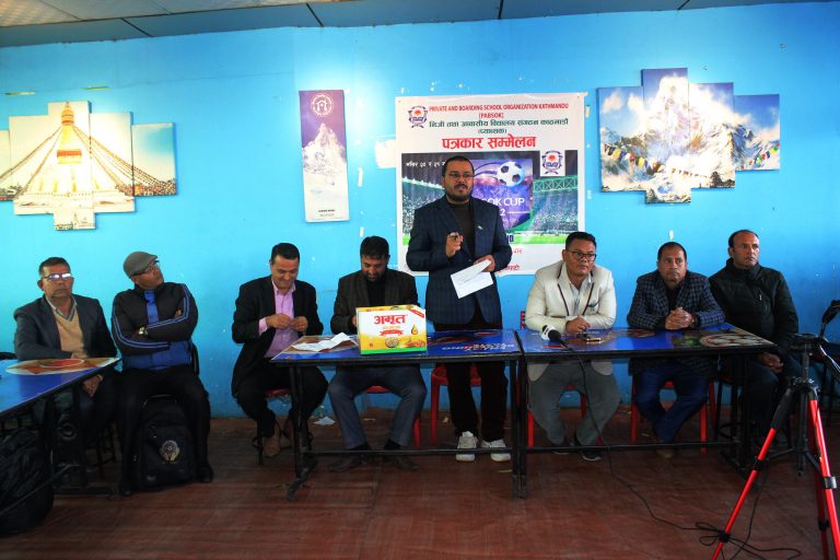 निजी तथा आवासीय विद्यालय संगठन (प्याब्सक) ले दुई दिनसम्म फुटसल आयोजना