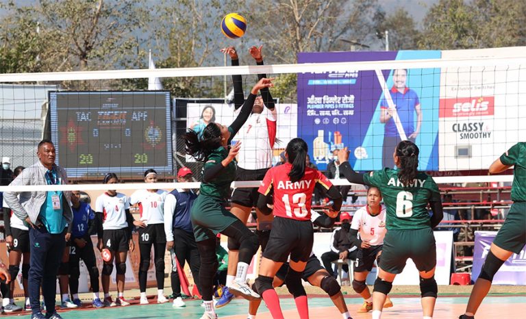 पोखरामा सञ्चालित टाइगर कप भलिबलको महिलातर्फको उपाधि विभागीय टोलीले हातमा