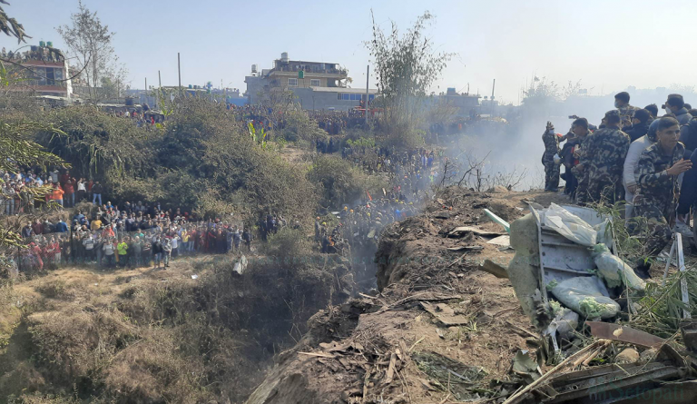 पोखरामा भएको विमान दुर्घटनामा पर्वत कुश्माका बाबुछोरीको नै मृत्यु