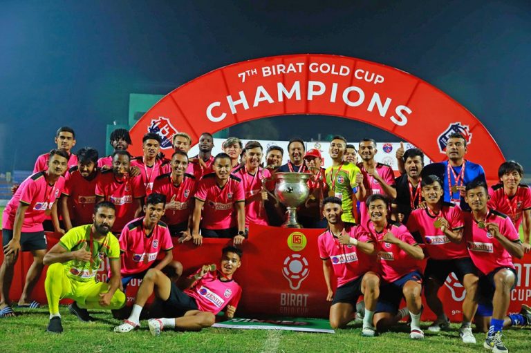 सातौं संस्करणको विराट गोल्डकप फुटबलको उपाधि घरेलु टोली विराटनगर सिटीलाई