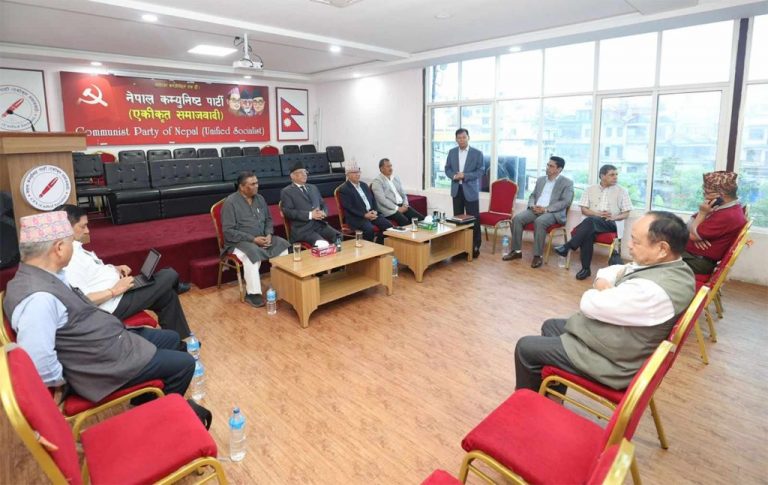 समाजवादी मोर्चाको बैठक आलोकनगरमा जारी