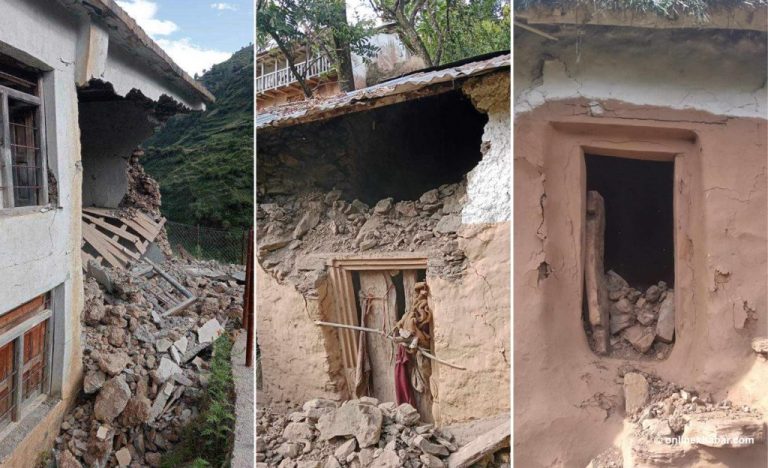 बझाङमा चैनपुर केन्द्रबिन्दु भएर ६.३ म्याग्निच्युडको भूकम्प