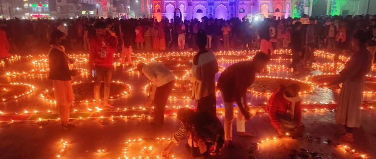 राम मन्दिरको प्राण प्रतिष्ठामा जनकपुरको जानकी मन्दिरमा सवा लाख दीप प्रज्वलन