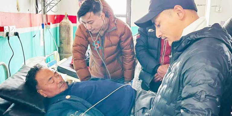 एमाले नेता वसन्त नेम्वाङको स्वास्थ्यमा क्रमिक रुपमा सुधार