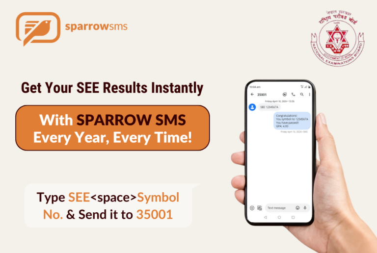 SEE नतिजा २०८०, २०८१ SMS मार्फत सहज बनाउन Sparrow SMS ले राष्ट्रिय परीक्षा बोर्डसँग सहकार्य