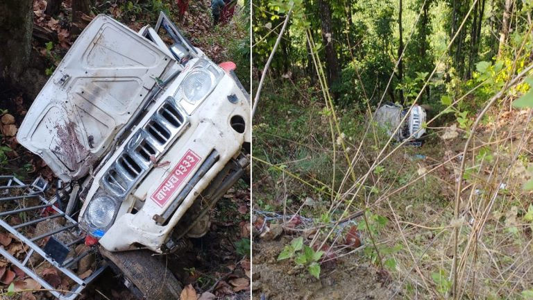 मकवानपुरको राक्सिराङ सडकखण्डमा यात्रीवाहक सवारीसाधन दुर्घटना ९ जना घाइते