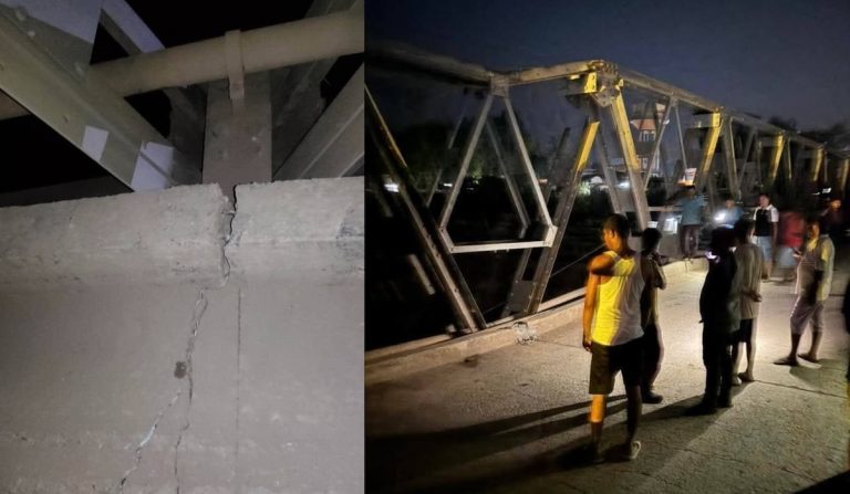 नवलपरासीको गिरूवारी खोलाको पुल लच्किँदा पूर्वपश्चिम राजमार्ग अवरूद्ध