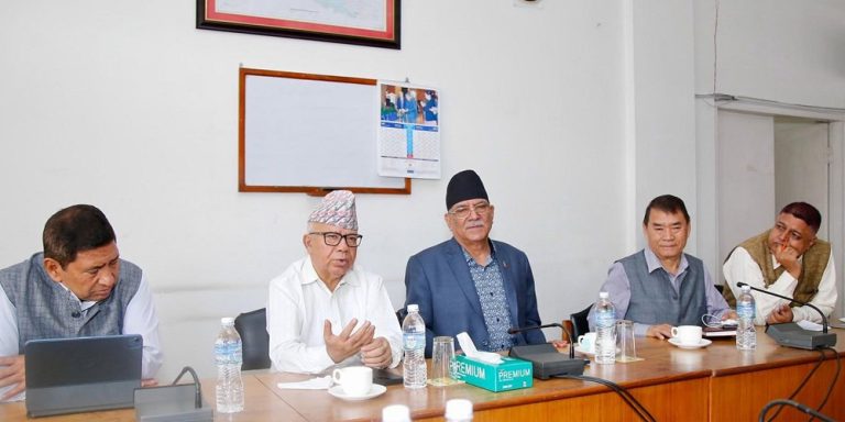 विपक्षी दल बैठकको निष्कर्ष प्रधानमन्त्री केपी शर्मा ओलीको राजीनामा माग