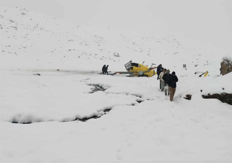 सोलुखुम्बुको लुबुचेमा हेलिकोप्टर दुर्घटना