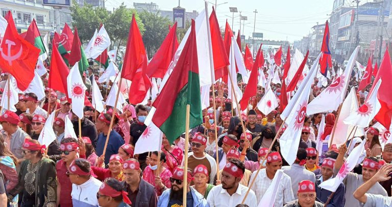 नेकपा एमालेले ७७ वटै जिल्लामा जनप्रदर्शनसहित जनसभा सम्पन्न