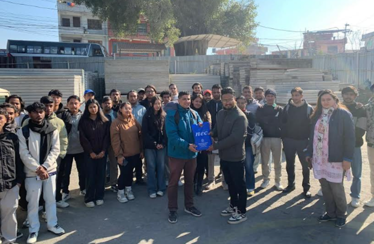 ISO-Certified Nepal Eco Panel Hosts Engineering Students for Material Field Visit Bhaktapur