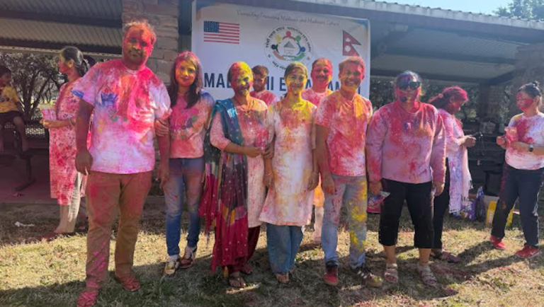 मधेशी एकता समाजले अमेरिकामा होली उत्सव मनायो