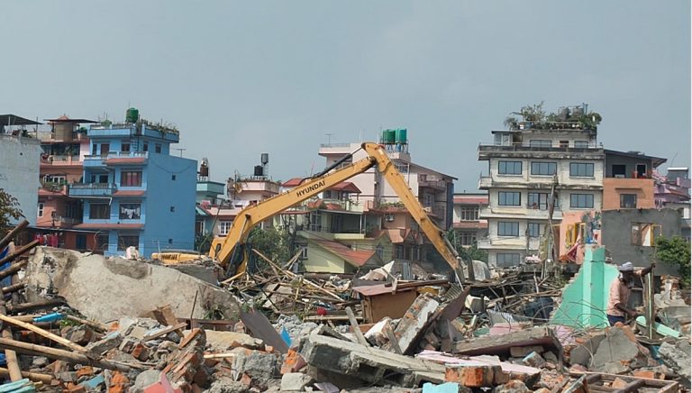 सुकुमबासी  क्षेत्रका सम्पूर्ण संरचना भत्काउने काम सम्पन्न